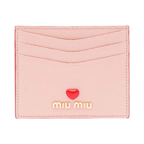 缪缪/Miu Miu Love标识皮革卡片夹 5MC002_2BC3_F0615