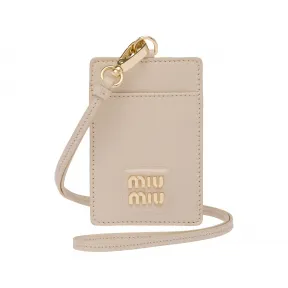 缪缪/Miu Miu 马德拉斯皮革徽章夹 5MC016-2AJB-F0242