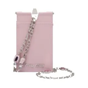 缪缪/Miu Miu 亮面皮革证章夹 5MC055-2DRG-F0E18