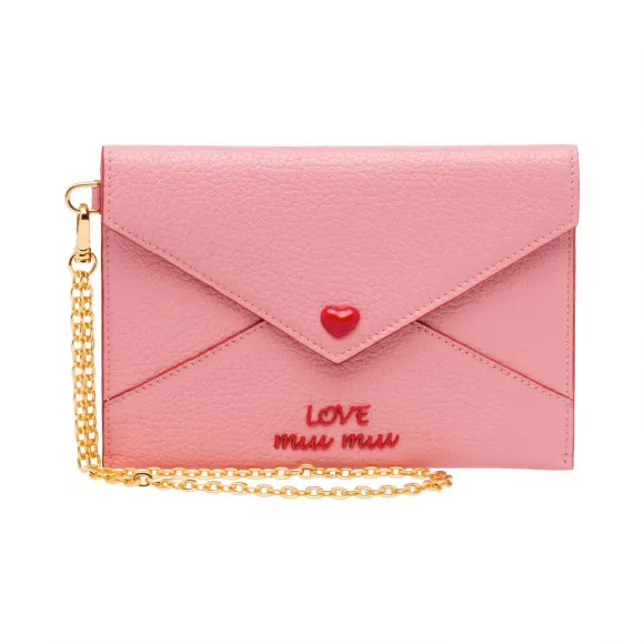 缪缪/Miu Miu Love标识皮革信封包 5MF001_2BC3_F0028