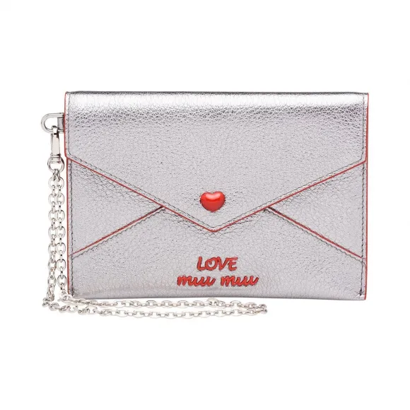 缪缪/Miu Miu Love标识皮革信封包 5MF001_2BC3_F0135