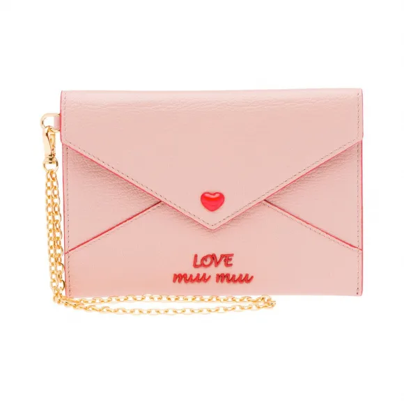 缪缪/Miu Miu Love标识皮革信封包 5MF001_2BC3_F0615