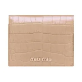 缪缪/Miu Miu 小号鳄鱼纹皮革钱包 5MV204-2B8G-F0236