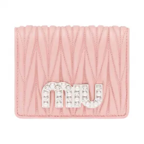 缪缪/Miu Miu 仿水晶皮革钱夹 5MV204_2BSQ_F0615