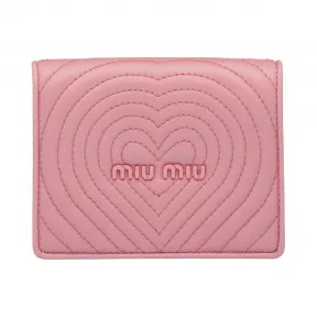 缪缪/Miu Miu 心形纹软羊革钱夹 5MV204_2D6E_F0028