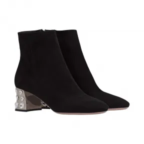 缪缪/Miu Miu 麂皮短靴 5T086D_LS0_F0002