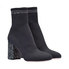 缪缪/Miu Miu 针织织物短靴 5T160C_3KLU_F0H0S