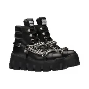 缪缪/Miu Miu 皮革中筒靴 5T570D-7V6-F0002-F-M070