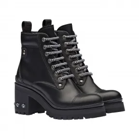 缪缪/Miu Miu 皮革短靴 5T670C_3KL8_F0002