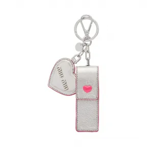 缪缪/Miu Miu Love标识皮革挂饰 5TL359_2BQ3_F0YFW