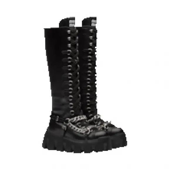 缪缪/Miu Miu 皮革长靴 5W577D-7V6-F0002-F-M070