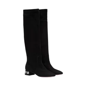 缪缪/Miu Miu 麂皮靴 5W653C_XTP_F0002