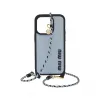 缪缪/Miu Miu iPhone 14 Pro 肩带橡胶套 5ZH167-2CIU-F0C9N
