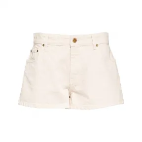 缪缪/Miu Miu 淡褐色 本色牛仔短裤 GWP481-1V99-F0379