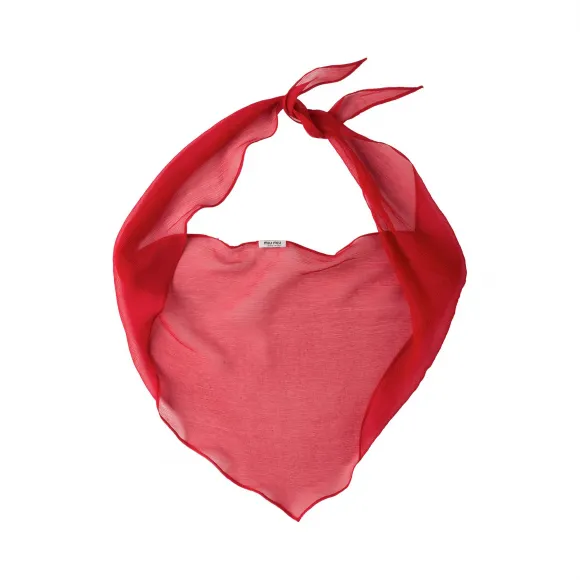 缪缪/Miu Miu 雪纺围巾 MCX278_BRW_F0011