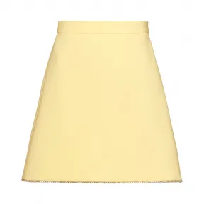 缪缪/Miu Miu 仿水晶装饰罗缎卡迪半身裙 MG1345_1LW6_F0901