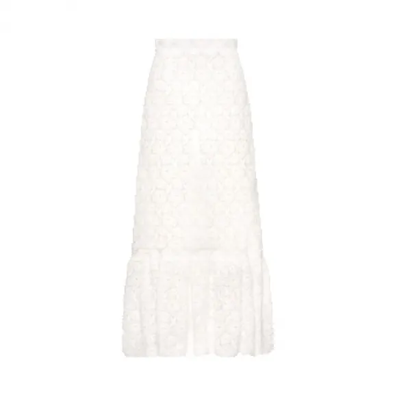 缪缪/Miu Miu 花边玫瑰长裙 MG1442-1DS9-F0009