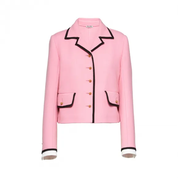 缪缪/Miu Miu 羊毛针织外套 MH1518_1VE9_F0028