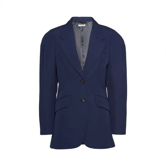 缪缪/Miu 丝质羊绒套头毛衣 MML293-1VWH-F0008