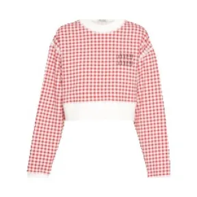 缪缪/Miu Miu 棉质抓绒运动衫 MJL820-10OP-F0976