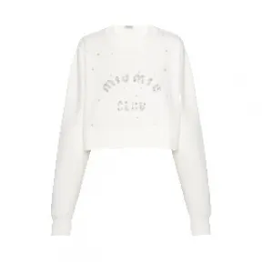 缪缪/Miu Miu 刺绣棉质卫衣 MJL836-10RK-F0009