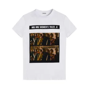 缪缪/Miu Miu Miu Miu Tales平纹针织T恤 MJN054_1QD2_F0009