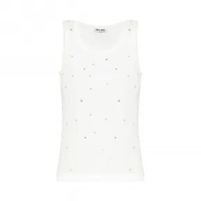 缪缪/Miu Miu 平纹针织背心 MJT593_1REZ_F0009