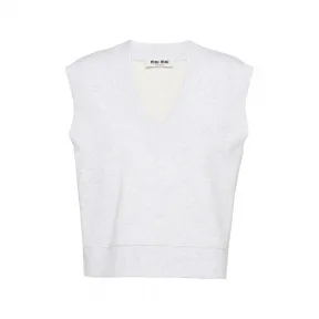 缪缪/Miu Miu 灰色 刺绣棉质抓绒运动衫 MJT672-12Y6-F0031