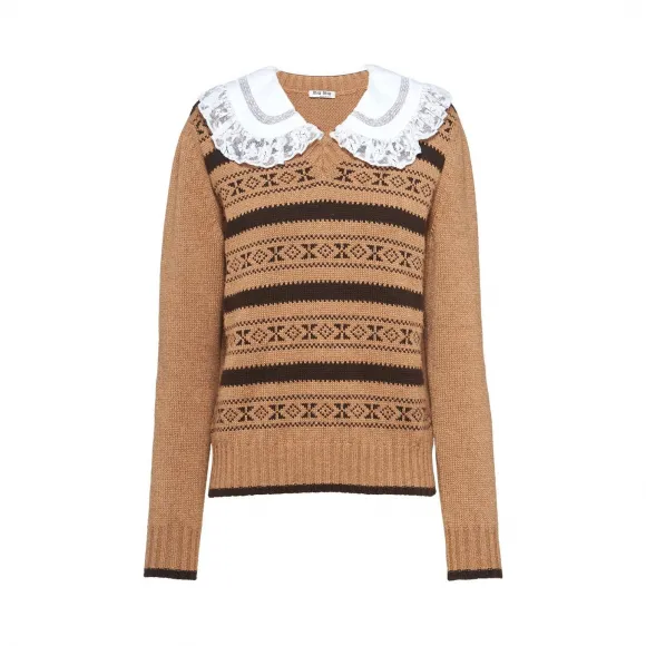 缪缪/Miu Miu 驼毛针织衫 MML227_1Q35_F0040