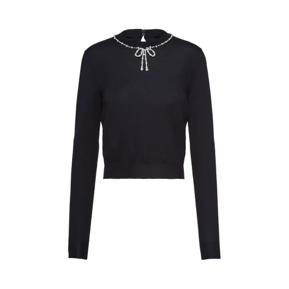 缪缪/Miu Lauren 牛仔裤 GWP305-1VJ2-F0008