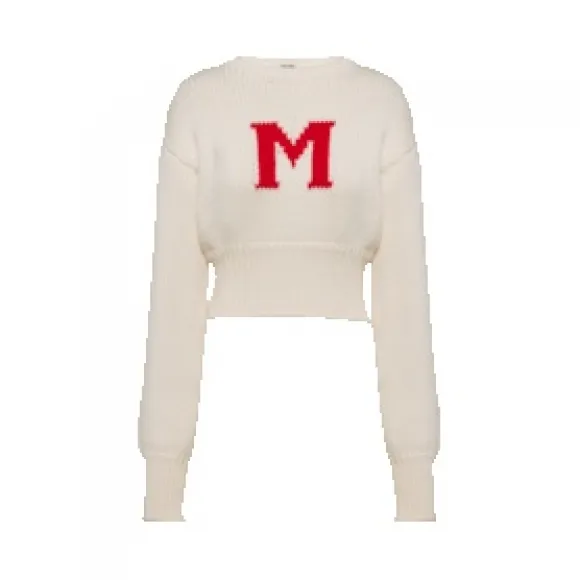 缪缪/Miu Miu 羊毛嵌花毛衣 MML497-1ZAK-F0009