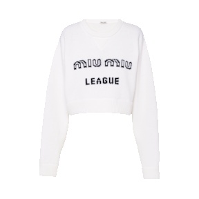 缪缪/Miu Miu 嵌花徽标羊绒毛衣 MML548-10C4-F0009