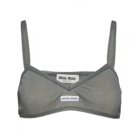 缪缪/Miu Miu 灰色 尼龙文胸 MMV087-128T-F0031