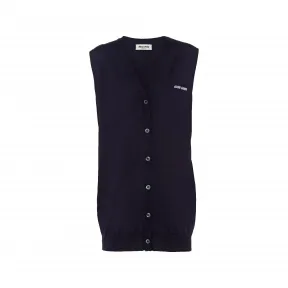 缪缪/Miu Miu 蓝色 羊毛毛衣背心 MMV088-128X-F0008