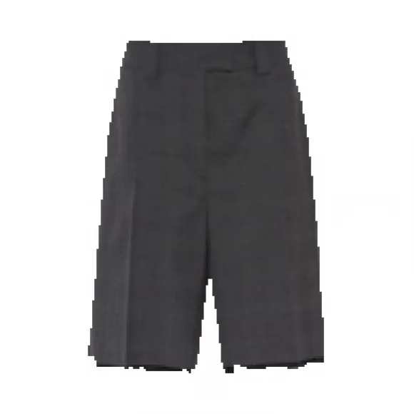 缪缪/Miu Miu 刺绣威尔士亲王格百慕大短裤 MP1570-10DI-F0480