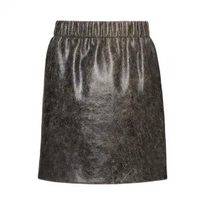 缪缪/Miu Miu 软羊革半身裙 MPD591_1VP3_F0002