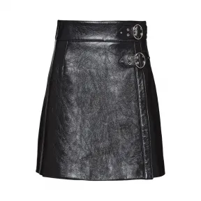 缪缪/Miu Miu 亮面软羊革半身裙 MPD592_1SNT_F0002