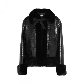 缪缪/Miu Miu 皮革外套 MPG432_1UVN_F0002