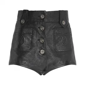 缪缪/Miu Miu 软羊革短裤 MPP317_1SNT_F0002