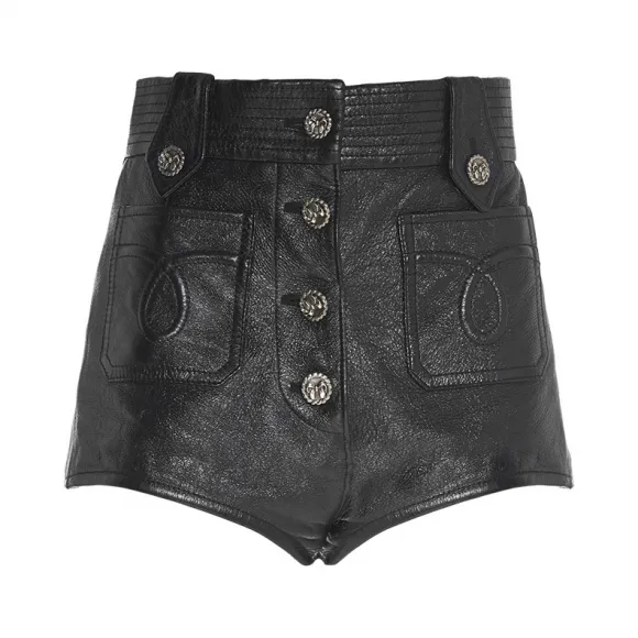 缪缪/Miu Miu 软羊革短裤 MPP317_1SNT_F0002