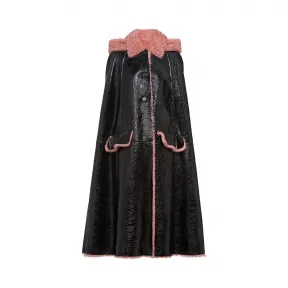 缪缪/Miu Miu 毛羊皮斗篷 MPS658_L2Q_F0C0V