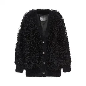 缪缪/Miu Miu 仿水晶装饰毛羊皮外套 MPV689_1OKV_F0002