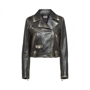 缪缪/Miu Miu 皮革外套 MPV692_1RU0_F0002