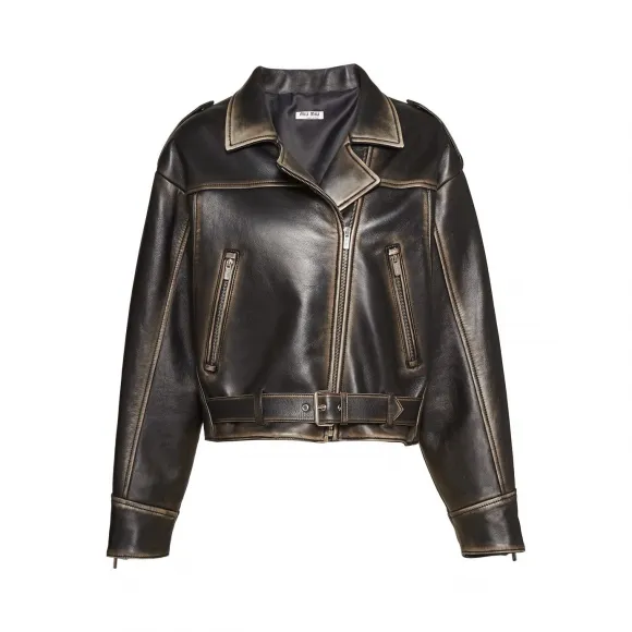 缪缪/Miu 丹宁和纤维编织帽 5HC173-P1T-F0B67