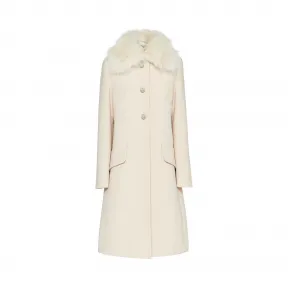 缪缪/Miu Miu 狐皮衣领羊毛大衣 MS1613_1P0Q_F0627