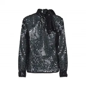 缪缪/Miu Miu 亮片装饰珠地棉上衣 MT1482_1Q40_F0002