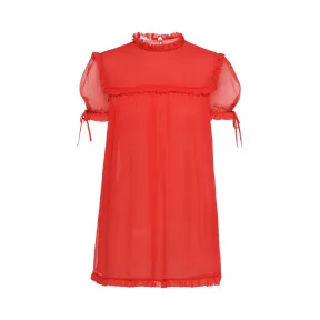 缪缪/Miu Miu 雪纺上衣 MT1503_BRW_F0D17