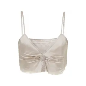 缪缪/Miu Miu 云朵灰 茧绸上衣 MT1865-121J-F0424