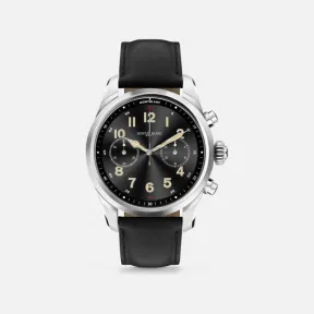 万宝龙/Montblanc Montblanc Summit 2+ Smartwatch - Grey with Leather Strap - Smartwatches 男表 手表 U0127647