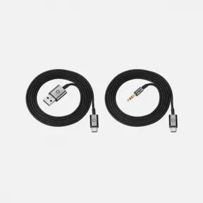 万宝龙/Montblanc 适用于 Montblanc MB 01 耳机的黑色线缆套装 - 豪华耳机 MB127823